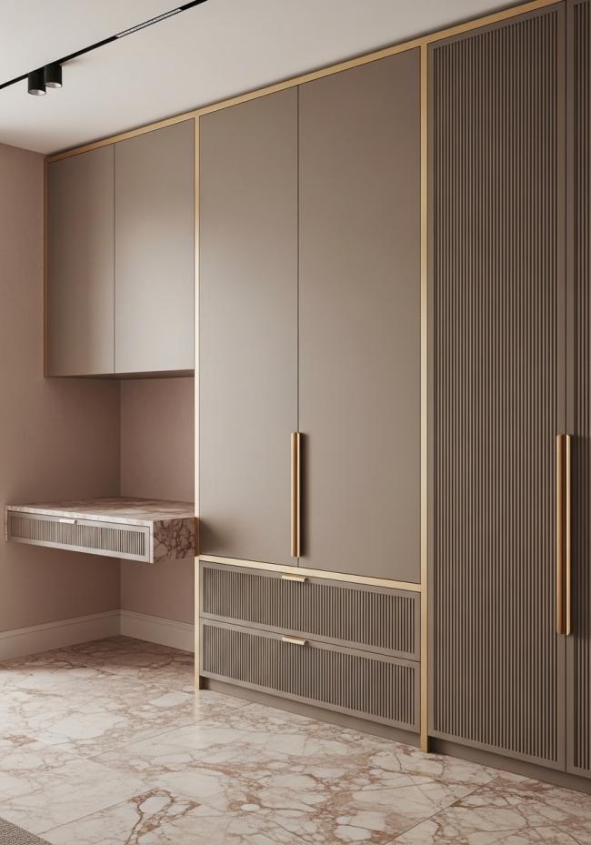 kids room wardrobe showing full module layout and storage planning