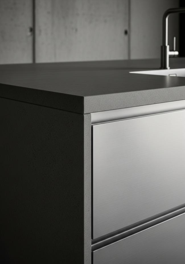 detail view of 304 stainless steel joinery, finish transitions, and edge quality