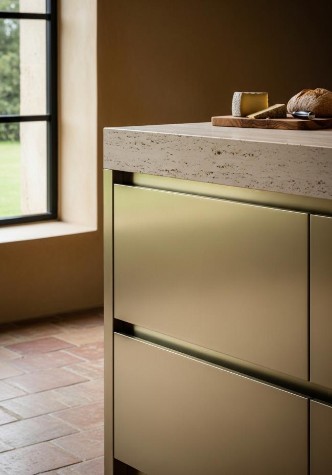 detail view of 304 stainless steel joinery, finish transitions, and edge quality