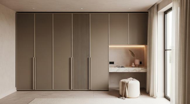 kids room wardrobe installed for children's bedroom wardrobe storage, nursery to pre-teen transitional furniture, premium residential kids room applications with coordinated material palette