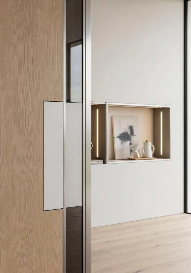 detail view of 304 stainless steel joinery, finish transitions, and edge quality