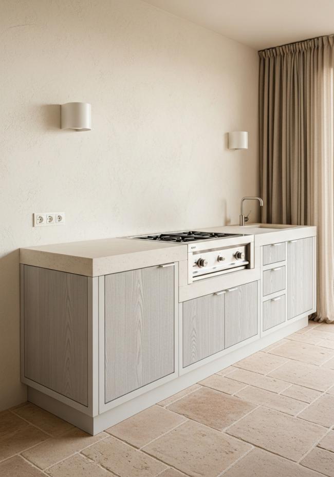 outdoor cabinet showing full module layout and storage planning