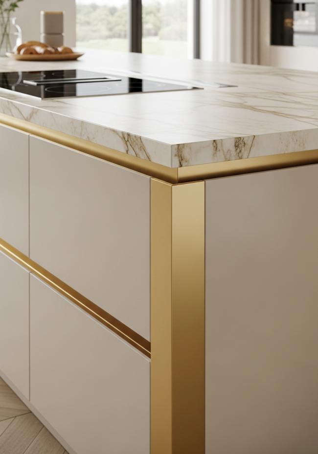 detail view of 304 stainless steel joinery, finish transitions, and edge quality