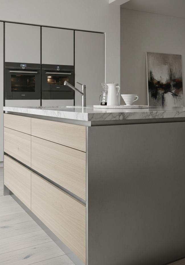 detail view of 304 stainless steel joinery, finish transitions, and edge quality