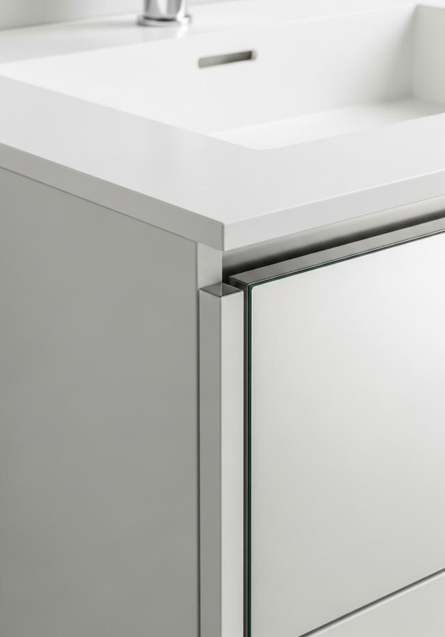 detail view of 304 stainless steel joinery, finish transitions, and edge quality