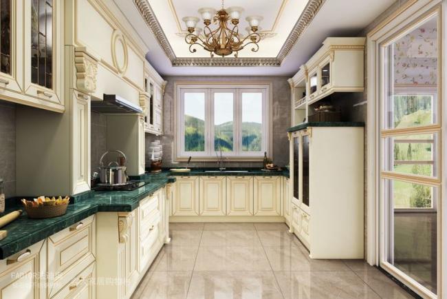 Opulent and Refined Custom Stainless Steel Kitchen Cabinetry with Deep Green Marble Countertop and Soft-Close Doors - interior organization