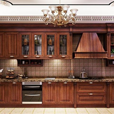 Elegant, Luxurious, And Functional Stainless Steel Kitchen Cabinetry With Rich Colors And Exquisite Marble Countertops - Deep, rich finish with red-brown cabinet doors that add a bold touch, paired with a sleek, modern design. with kitchen cabinet overview