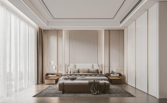 Luxurious Cream White Wardrobe With Gold-Accented Elegance High Durability - interior organization