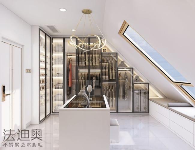 OEM Sophisticated Custom Made Walk In Closet Modern Bedroom Closet - Modern with feature detail