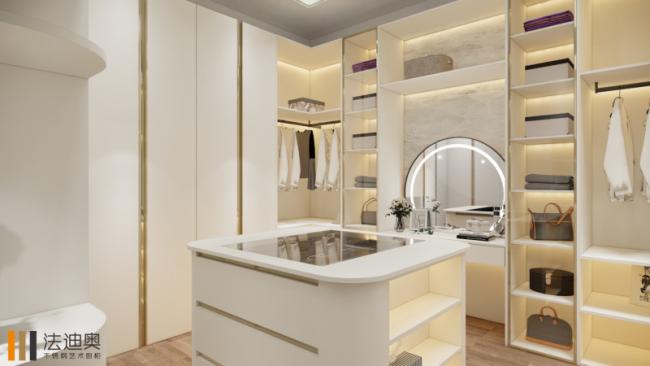 Fadior Modern Walk In Closet High End Stainless Steel Dressing Room Formaldehyde Free - feature detail