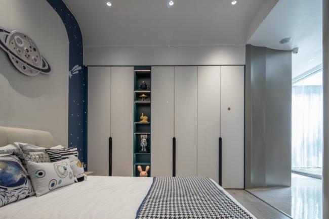Stylish Practical Stainless Wardrobe Kids Wardrobe With 150 Degree Opening Doors - feature detail