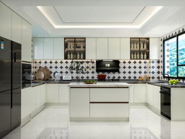 Fadior Cream White Kitchen Stainless Steel Cabinet Elegant And Functional Design - kitchen cabinet overview