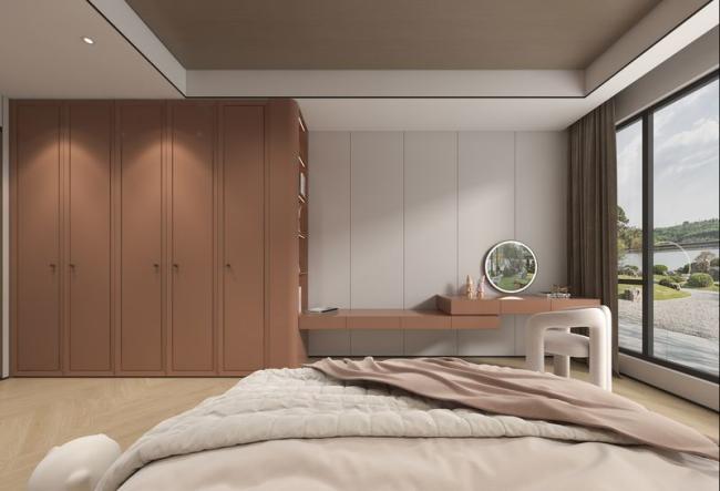 Fadior New Chinese-Style Kid's Wardrobe With Customizable Durable High-Low Extendable Desk - wardrobe overview