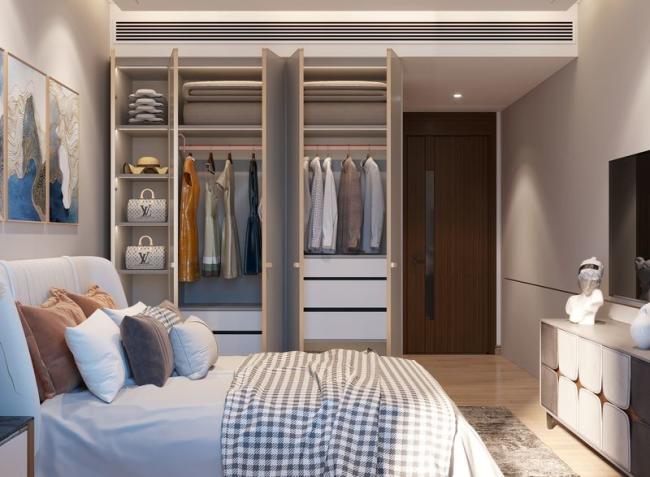 Modern And Practical Fadior S Stainless Steel Wardrobe For Your Bedroom Multi-Functional Storage Needs - interior organization