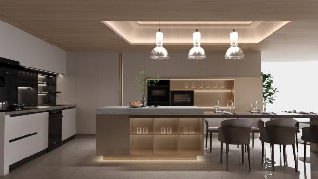 Luxury Stainless Steel Modern Kitchen Cabinet With Sustainable Design Functionality And Elegance - kitchen cabinet overview