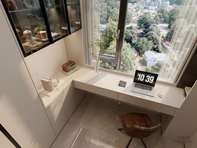 Stainless Steel Bedroom Wardrobe Cabinet With Built-In Desk Extension - wardrobe overview