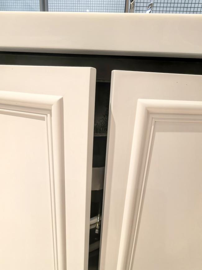 Fadior Full Stainless Steel Custom Kitchen Cabinet - Elegant White & Mint Green, Island Layout - Kitchen Cabinet detail view 12