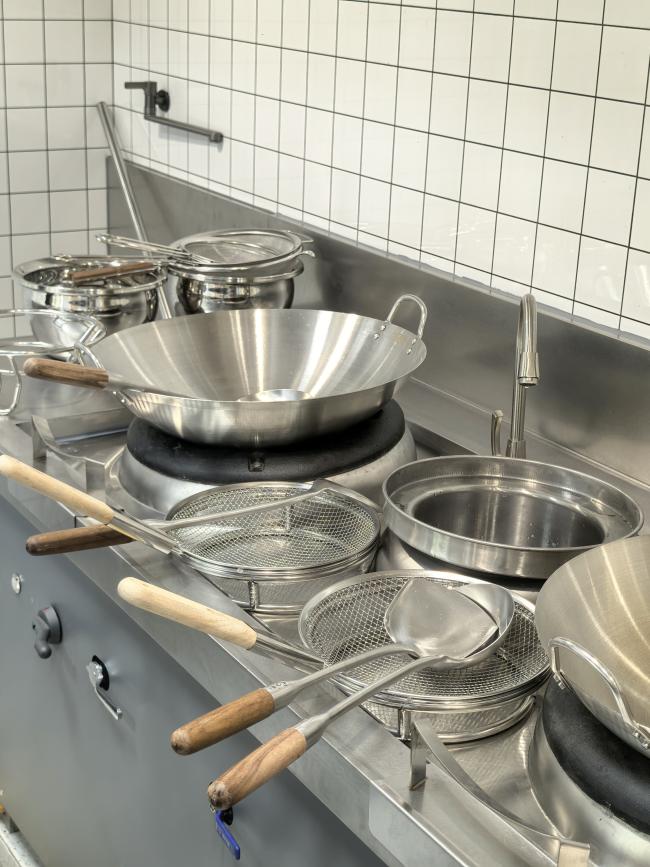 Fadior Full Stainless Steel Kitchen Cabinet - Commercial-Grade, Dark Gray & Stainless Steel Finish, Professional Layout - Kitchen Cabinet detail view 1