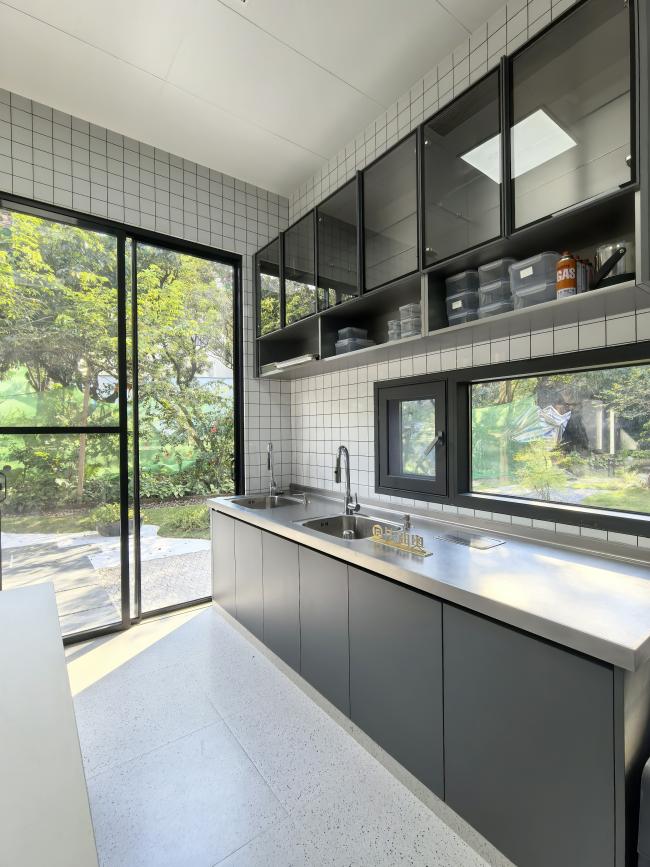 Fadior Full Stainless Steel Kitchen Cabinet - Commercial-Grade, Dark Gray & Stainless Steel Finish, Professional Layout - Discover the the collection Full Stainless Steel Kitchen Cabinet âa with room context
