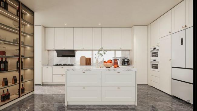 Fadior Stainless Steel Modular Kitchen Cabinet - Modern Design & Easy Assembly - Contemporary with feature detail