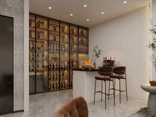 Fadior Stainless Steel Wine Cabinet - Modern Design & Ample Storage - Shimmering stainless steel finish that complements modern decor with wine cabinet overview