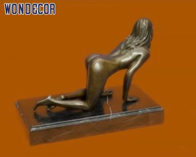 China Nude Statue Woman Bronze Statues Sculpture Indoor Desktop Decoration for sale