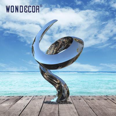 China Stereoscopic Customizable Forged Metal Sculpture Spiral Upward for sale