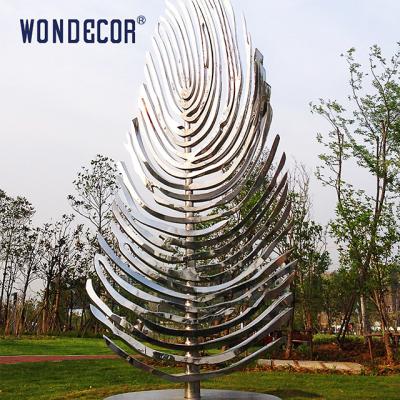 China Customized Stereoscopic Stainless Steel Tree Sculpture Garden Decoration Abstract Geometric for sale