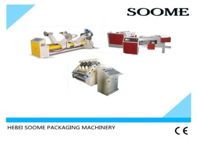 China Single Facer Carton Production Line , Auto Cycle Corrugated Box Gluing Machine for sale