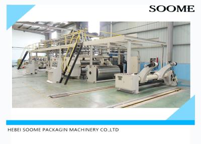 China Pneumatic Control 3 Ply Corrugated Box Making Machine With Three Section Belt for sale