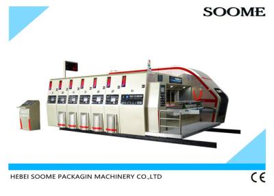 China Vacuum Transfer 4 Color Printing Slotter Die Cutting Machine With Stacker for sale