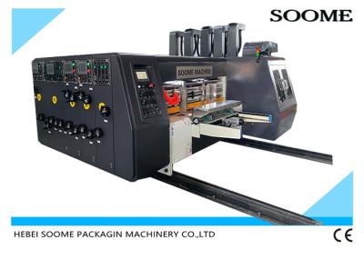 China Professional Express Box Automatic Corrugation Machine Flexo Printing Slotter Die Cutting Carton Making for sale