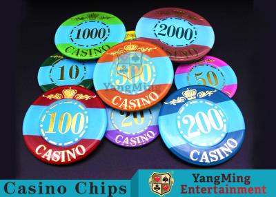 China Mini Engraved Customizable Casino Poker Chips For Entertainment Venues Games for sale