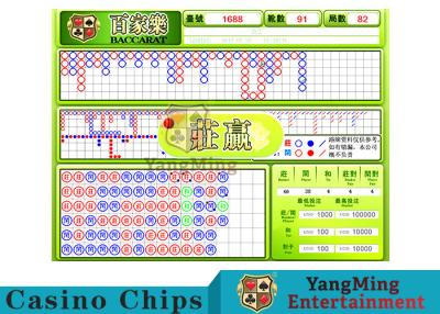 Chine Systèmes de jeu électriques de baccara avec le logiciel à télécommande indépendant de Tableau de tisonnier de baccara d'affichage du clavier 24 HD à vendre