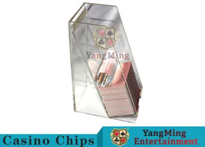 China Casino Dedicated Poker Discard Holder , Playing Card Tray Holder For 2 Decks for sale