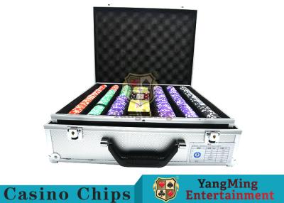 China Stripe Suited Casino Poker Chip Set , 12g Poker Chip Sets With Denominations for sale