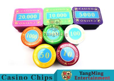 中国 カジノの水晶は多色刷りの缶によって置かれたポーカー用のチップをであるChoosen個人化した 販売のため