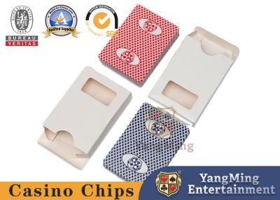 China PVC Plastic Casino Playing Cards Customized Two-Color Elastic Black Heart Playing Cards for sale