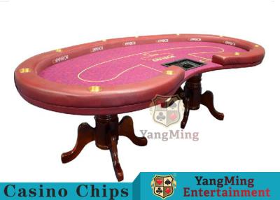 Китай Таблица покера Техаса Holdem высокой плотности, таблица покера стиля казино с мягким прикосновением продается
