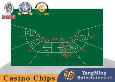 China Southeast Asian Casino Poker Tablecloth Style Customized Semi-Circle Bull Poker Design for sale