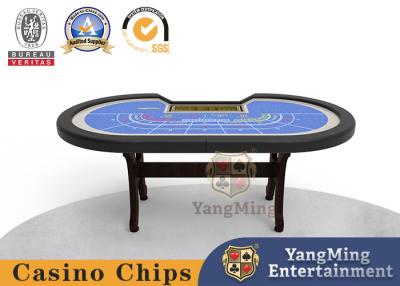 China 8-Person Baccarat H-Leg Folding Poker Table Baccarat Table Can Be Newly Customized for sale