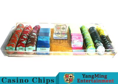 China Placa acrílica de Chip Tray With High Permeability Plexiglass do casino de 9 fileiras à venda