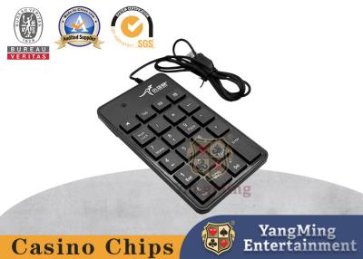 China Poker Casino Table Black USB Cable Black Baccarat Software Input Numeric Keyboard for sale