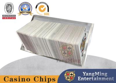 China Naipes de la tabla del bacará de las cubiertas de la caja ocho del distribuidor autorizado de la tarjeta del póker del corte del triángulo con el top en venta