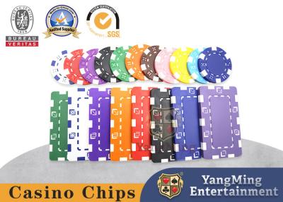 China 11.5g Brand New ABS Plastic Texas Baccarat Casino Table Valueless Poker Multicolor Chips for sale