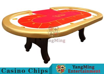 China High Elasticity Sponge Foreskin h Feet Texas Holdem Poker Table 2600*1400*800mm for sale
