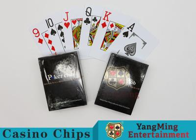 Chine les cartes de jeu du casino 143g/imperméabilisent des cartes de jeu avec le papier de noyau noir à vendre