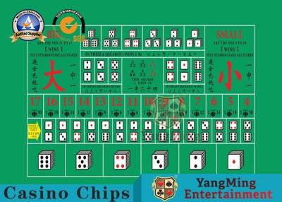 China 100% Polyester Fabric Casino Table Layout ,  High - Density Waterproof Entertainment Tablecloth for sale