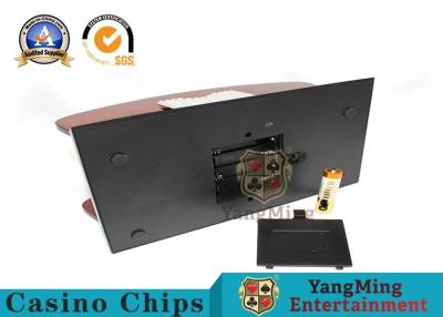 China Regular Standard 1-2Deck Gambling Table Playing Cards Special Wooden Plastic Shuffler Card Dealer Machine for sale