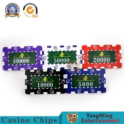 China Gambling Ceramic Poker Club UV RFID Chips Set Of 760 Pcs With Box for sale